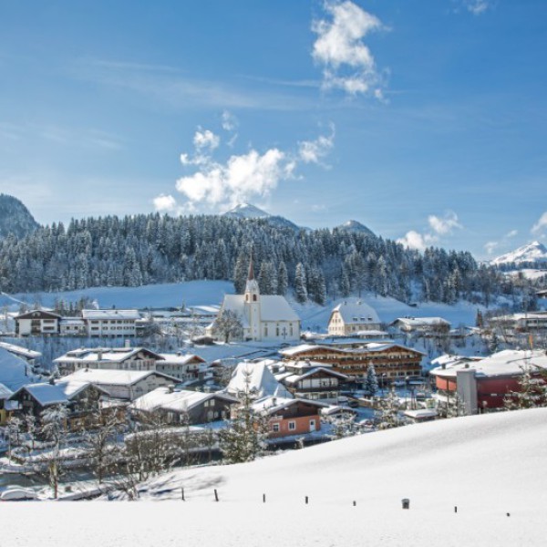 Fieberbrunn in de winter