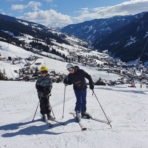 Skipiste richting Saalbach