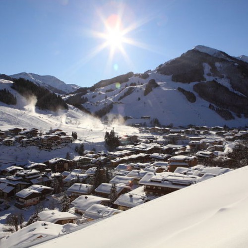 UItzich van chalet op Hinterglemm