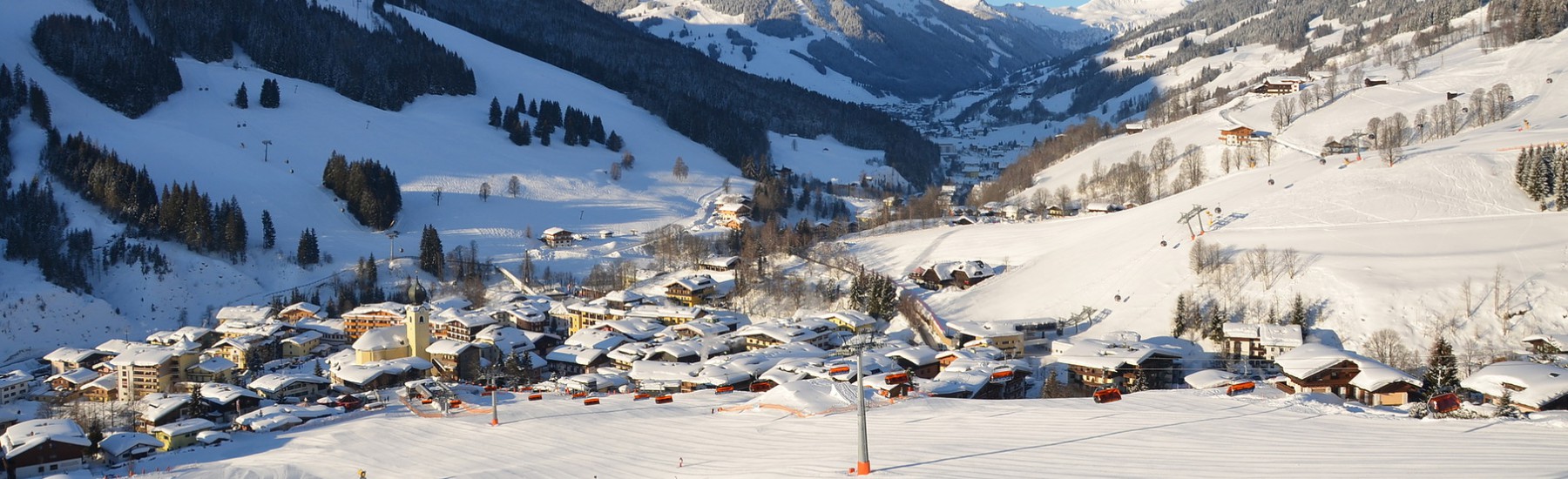 Uitzicht op Saalbach 